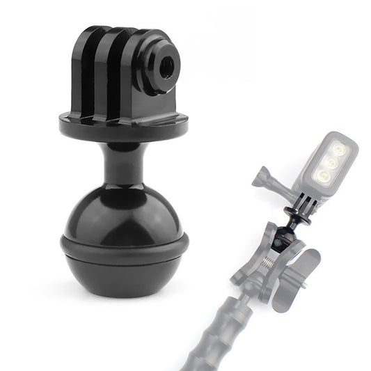 CNC Aluminum Alloy Accessories PTZ Bracket Diving Photography Ball Head Rotating Base
